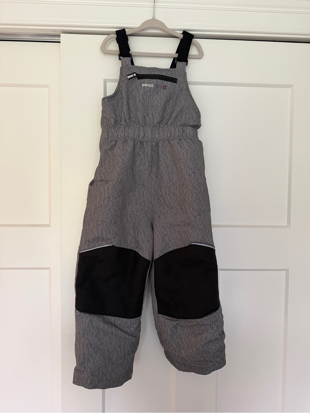 Swiss Tech Kids Gray Snow Bib Overalls